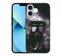 CHENQIAOHU Compatible with iPhone 16 Case, Design Unique Pattern Soft TPU Bumper Slim Protective Case for Men Women Girl Boy(Science-Fiction-Doctor-Who-2)