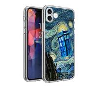 CHENQIAOHU Compatible with iPhone 16 Case, Design Unique Pattern Soft TPU Bumper Slim Protective Clear Case for Men Women Girl Boy(Science-Fiction-Doctor-Who-3)