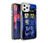 CHENQIAOHU Compatible with iPhone 16 Pro Case, Design Unique Pattern Soft TPU Bumper Slim Protective Clear Case for Men Women Girl Boy(Science-Fiction-Doctor-Who-2)
