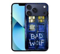 CHENQIAOHU Compatible with iPhone 17 Pro Case, Design Unique Pattern Soft TPU Bumper Slim Protective Case for Men Women Girl Boy(Science-Fiction-Doctor-Who-2)