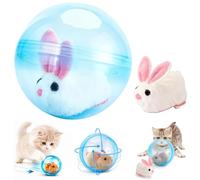 CHENRI 2026 New Self-Rolling Interactive Cat Ball, 360° Rolling Cat Toy Ball, Electric Hamster Running Rolling Ball Toy, Smart Automatic Rolling Moving Ball, Interactive Pet Toys for Cats Dogs (A)