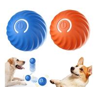 CHENRI 2PCS Duraspin Dog Ball, Smart Jumping Ball for Dogs, Interactive Dog Toys, Automatic Moving and Rolling Pet Toy, Motion Activated Automatic Rolling Ball Toys for/Small/Medium/Large Dogs