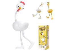 CHENRI Changeable Shape Funny Night Light, 2026 New Cute Chicken Night Lights, DIY Shape Night Lights, 3 Level Adjustable Decorative Light, Rechargeable Bedside Lamp for Bedroom, Desk Decor (White)
