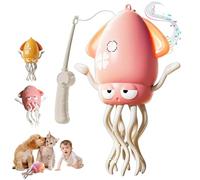 CHENRI EngineKit Octopus - Electric Crawling Octopus, Magic Dancing Octopus Toy, Crazy 8-Leg Auto-Dance Octopus Toy with LED Lights & Music, Self-Navigating Sensor Toys for Kids Pets (Pink)