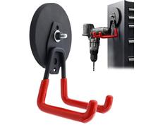 CHENRI Heavy-Duty Magnetic Double-Claw Hook, Heavy Duty Magnetic Garage Hooks, Strong Large Magnet Hook, Magnetic Storage Hooks, Hanging Hooks for Power Drill, Garden Tools, Hose (Up to 16kg)