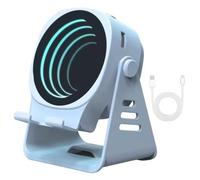 CHENRI Induction Speaker Phone Stand, 4 in 1 Wireless Induction Speaker with 360° Rotation Phone Holder & Colorful Ambient Light, Smart Bluetooth Speaker for Tablet Phone, Gifts for Men Women，Blue