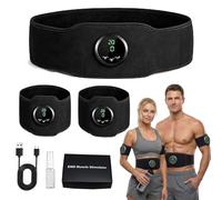 CHENRI Next Generation Ultra Muscle Stimulator, Next Gen EMS AB Stimulator, Muscle Fitness AB Belt, 12 Modes & 19 Intensity, Core Muscle Firming & Strengthening Workout Equipment for Abs, Arms