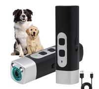 CHENRI The Silent-Guard Pro, Bark Button, The Silentguard Pro Ultrasonic Dog Repeller & Trainer, Dog Bark Deterrent Device with LED Flashlight, Anti-Barking Trainer for Outdoor Indoor (Black)