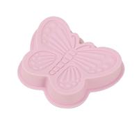 CHENRONGWEI 1Pc Flexible 3D Butterfly Cake Pan Non-Stick Silicone Casting Butterfly Mould Easy Release Cake Pan Mold for Baking Cake Mold (Pink)