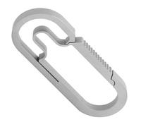 CHENRONGWEI 1Pc Lightweight Titanium Carabiner Keychain Metal Titanium Quick-release Keychain Alloy Coin Clip Key Ring Useful Metal Key Organizers Holders for Men and Women