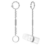 CHENRONGWEI 2Pcs Silicone Pacifier Clips Adjustable Baby Bottle Strap Elastic Sippy Cup Strap Anti Drop Toy Safety Straps Prevent Bottles Off The Floor for Babies Toddlers