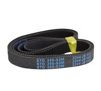 CHENS3D 10pcs S2M Timing Belts, STD S2M404 S2M406 S2M410 S2M412 S2M416 Closed Loop Rubber Synchronous Belts(STD416-S2M,3mm)