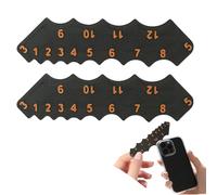 Chenshuo Radius Gauge,Fillet Gauge,Radius Finder,Contour Measuring Tool,Radius Gauges Tool Set,Round Corner Measuring Tools,2 Pieces. Black