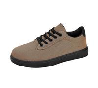 CHENSIYU lip n Trainers Men Wide Fit Wide Head Cycling Flying Woven Canvas Climbing Hiking Couple Casual Sports Shoes lip n Mens Trainers (Khaki, 50)