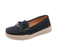 CHENSIYU Loafers Shoes for Women Summer Loafers Flats Shallow Mouth Single Shoe Soft Sole Light Casual Shoe Women Shoes Wide Fit Dark Blue