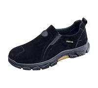 CHENSIYU Men Walk Shoes Suede lip On Casual Shoe Men Running Shoes Tennis Sports Training Walking Gym Athletic Fitness Fashion Sneakers Lightweight Comfortable Shoe for Jogging (Black, 5.5)
