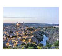 Chensiyuan Evening Sunset Toledo Spain City Panorama Right Large Wall Art Poster Print Thick Paper 18X24 Inch