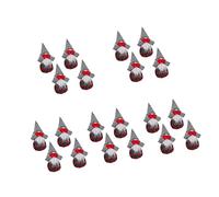 CHENSKN 24 pcs Favors Table Santa Ornament Gift Tree Lamp Cloth Christmas Swedish Xmas Decorations Scandinavian Gnomes Fireplace for Desktop Nordic Party Gnome Lovely Hanging Commemoration Day