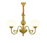 CHENSKN Industrial Pendant Lighting Fixture Matte Glass Globe Ceiling Light Fixture For Living Room,Hallway,Kitchen,Bedroom, Chandelier,E27 Nordic Magic Bean Chandelier-Gold. 3 head
