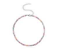 CHENSKN Korean Sweet Colorful Little Daisy Acrylic Flowers Beaded Clavicle s for Women Girls Jewelry