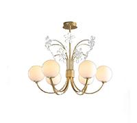 CHENSKN Molecular Light,E14 Nordic Postmodern Light Luxury Crystal Chandelier,Creative Crystal Chandelier,Individuality Creativity Magic Bean Lamp,For Living Room Dining Room Bedroom-Gold. 75 * 48cm