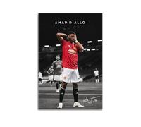 CHENSUL Amad Diallo Soccer Star Poster Canvas Wall Art Decorative Bedroom Modern Home Print Picture Artworkss 12x18inch(30x45cm)