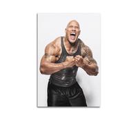 CHENSUL Dwayne Johnson Sports Stars Poster Art Print Wall Photo Paint Hanging Picture Family Bedroom Decor 16x24inch(40x60cm)