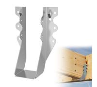 Chenteel 25pcs 2x6 Joist Hanger, 20 Gauge Galvanized Steel, Double Shear Face Mount, Silver, Header Mount, Great for Floor, Deck & Ceiling Joists