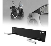 Chenteel Golf Bag Wall Mount Rack for Garage, Black Steel, 1 Pack, Easy Install, Off-the-Floor Storage
