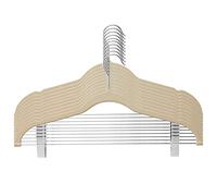 CHENTON 5/10pcs Clothes Hangers with Movable Clips Velvet Ultra Thin No Slip Rack Skirt Pants Hangers for Home Travel