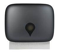 CHENTON No Drilling Wall Mounted C-fold Hand Towel Dispenser Hanging Toilet Paper Tissue Dispenser Holder for Hotel Food Service Facilities-Grey