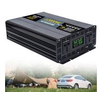 CHENWY 12000W 6000W 5000W 4000W 3000W 2500W Pure Sine Wave Inverter DC 12V 24V 48V 60V 72V to 110V 120V 220V 230V 240V AC Portable Power Bank Voltage Converter Solar Inverter (Black, 1)