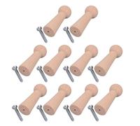 Chenxi Studio 10 Pieces Natural Wood Pegs for Hanging Items Living Room Bedroom Or Hallway Decoration Daily Casual Use Wall Hook