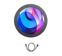Chenxi Studio 2.8Inch Round USB Secondary Monitor For PC Performances With Music Spectrum Analysis USB C Secondary Screen For GPU Data