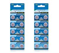 Chenxi Studio 20/10Pack Long Lasting LR44 AG13 Button Cell Batteries Alkaline Button Cell Batteries for Electronics Toy and Watch