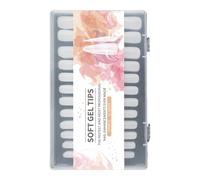 Chenxi Studio 240PCS Almond Nails Tips Matte Clear Full Covers Long Acrylic False Nails Extensions for Professional Nails Decors