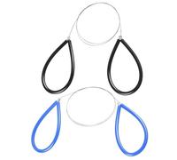 Chenxi Studio 2Pcs Ceramic Clay Cutting Wire Tool Stainless Steel Wire Clay Cutter With Comfortable Grip Handle For Pottery Crafting