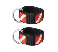 Chenxi Studio 2Pcs Scubas Diving Wrist Strap Adjustable Wrist Strap With Rings Scubas Diving Wristband For Scubas Diver And Snorkelers