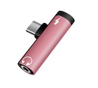 Chenxi Studio 3.5mm Earphones Type CREATE Device Link Aluminum Mixture Double Port Plan Simultaneous Reiteration Charging Global Device Agreement Transportable Type CREATE To Earphones Charging Link