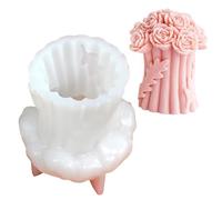 Chenxi Studio 3D Rose Bouquet Molds Flower Tree Silicone Molds Plaster Molds Craft Supplies Valentine's Day Decorations