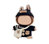 Chenxi Studio 3Pieces Dolls Clothing Set With Knitted Sweater Hat And Bag For 17cm Pendant Dolls Outfit Display Dressingup Doll Accessories