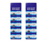 Chenxi Studio 5pc/10pc CR1220 Batteries Button Cell Battery for Car Key Long lasting Power for Watches and Key Fob Long lasting Power