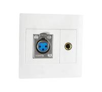 Chenxi Studio 86mm Sleekly Design Professional Sound Panel XLR/Speakon 1/4In Port Wall Plate Insert Offering Quickly Plug and Play Setups Xlr//Panel