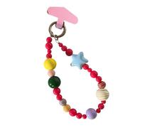 Chenxi Studio Beaded Phone Lanyard Fashion Charm Strap Multiple Use Accessories For Keychain Smartphone Decoration Everyday Use Fashionable PVC Chain With Charm For Social Media