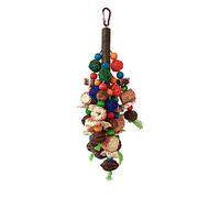 Chenxi Studio Bird Block Toy Bird Cage Toy Hanging Block Rattan-Ball Toy Birdcage Accessories Budgies Chewable Toy Macaws Pecking Toy