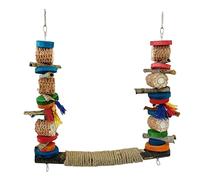 Chenxi Studio Bird Swing For Cage Parrot Perch Natural Wood Stand Bird Toy Parakeet Chew Toy Wood Blocks For Small Parakeet Cockatiels