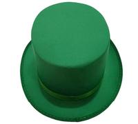 Chenxi Studio Carnivals Performances Magicians Hat Autumn Adult Trilby Hat Festival Hat for Adult Unisex Skin Friendly Flat Top Hat Green