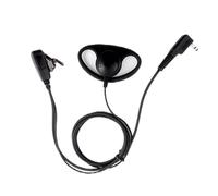 Chenxi Studio Clip On Hands Without 2 Pin D Type Earpiece With Build In Easy To Carry For Professional Two Way Radio Communication Strong ABS Radio Headset With
