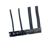 Chenxi Studio Computer Case Expansion Bracket With 5 USB Port 20Gbps USB C USB3.0 USB2.0 Port LED Switches For Motherboards Flat Cable
