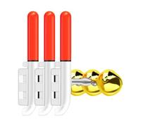 Chenxi Studio Coppers Bells Fishing Alerts Light With Bites Detection Sensors Waterproofed Alarm For Bites Light For Night Fishing